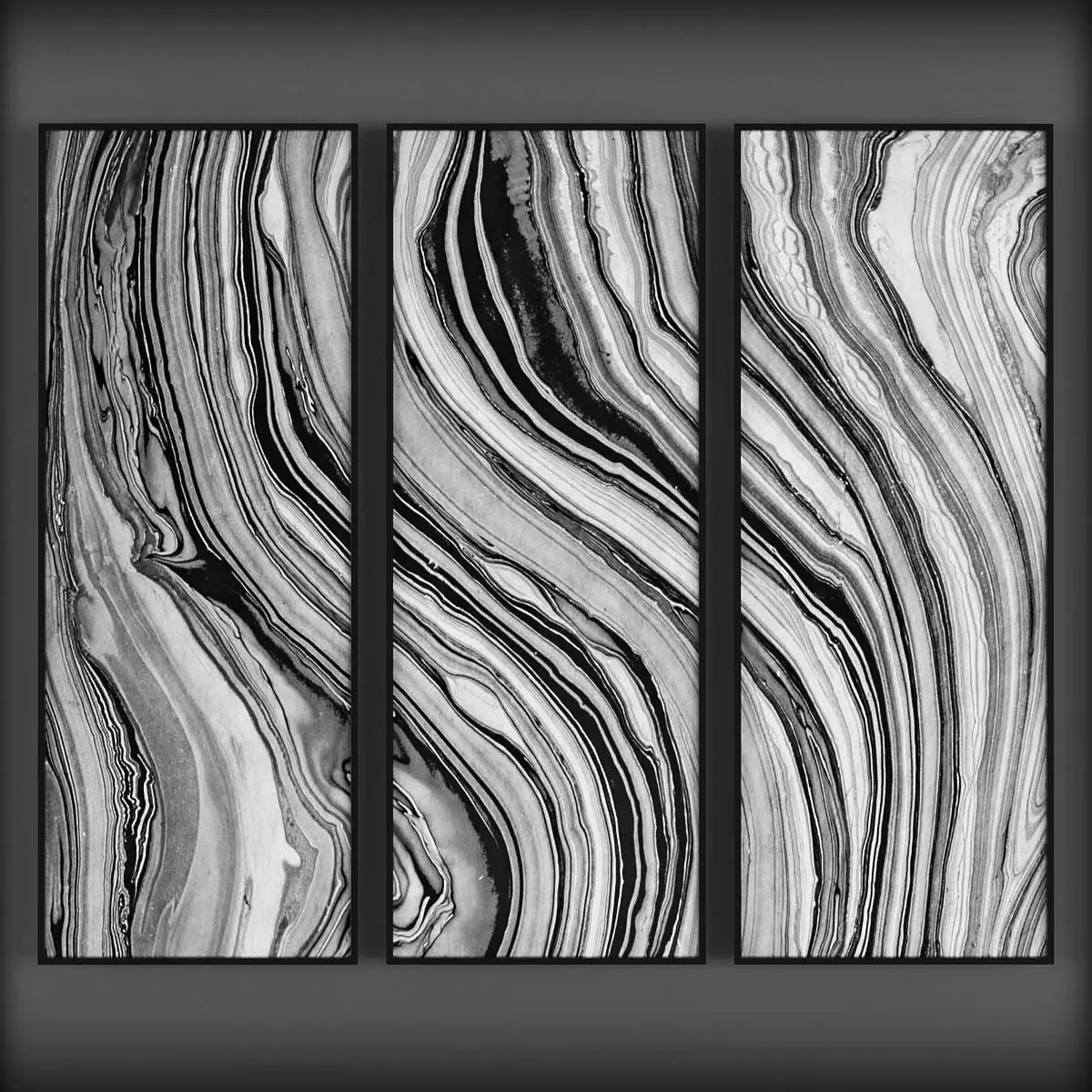 Picture Frames Low-poly 3D model_0