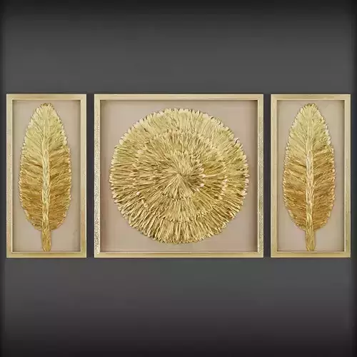 Picture Frames Low-poly 3D model