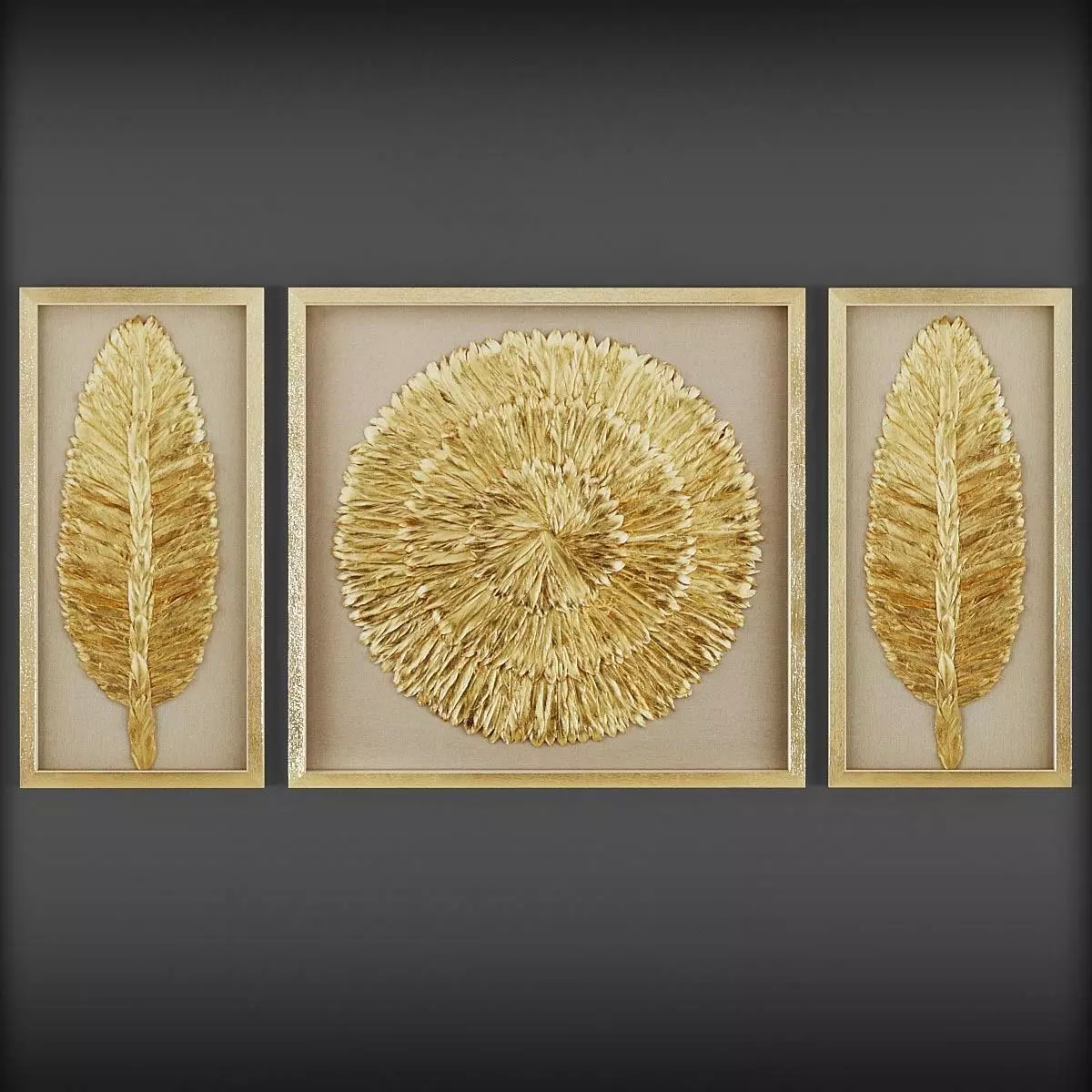 Picture Frames Low-poly 3D model_0