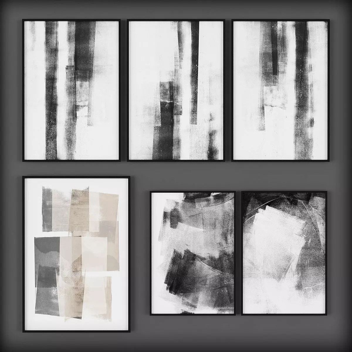 Picture Frames Low-poly 3D model_0