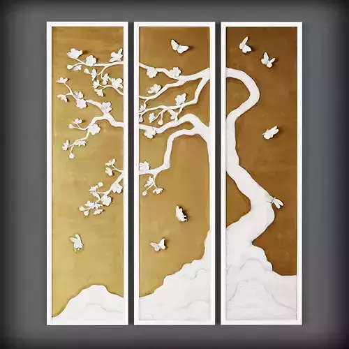 Picture Frames Low-poly 3D model