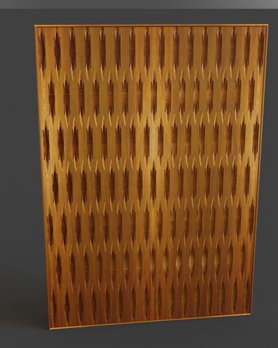 Tileable wooden panels 3D model