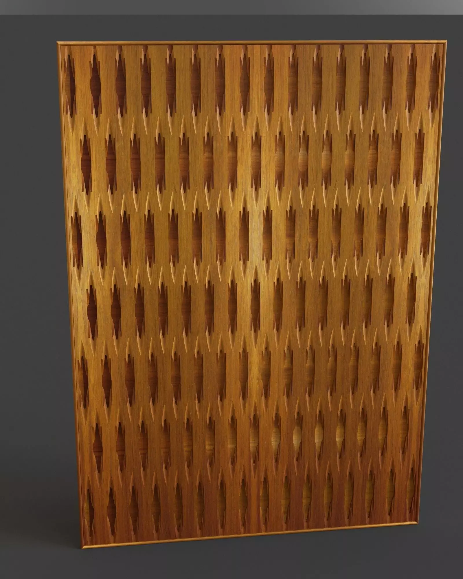 Tileable wooden panels 3D model_0