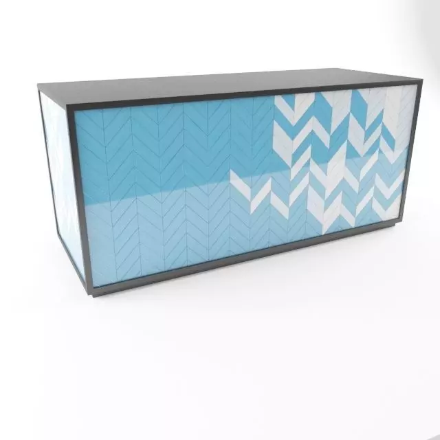 Reception Desk 3D model_0