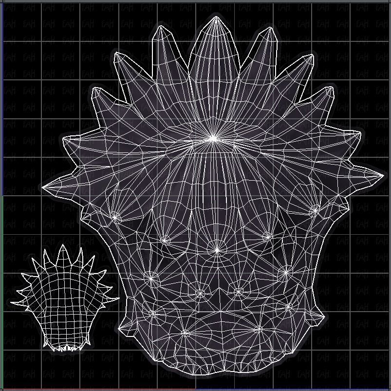 3D Hair style for boy V04 Low-poly 3D model_37