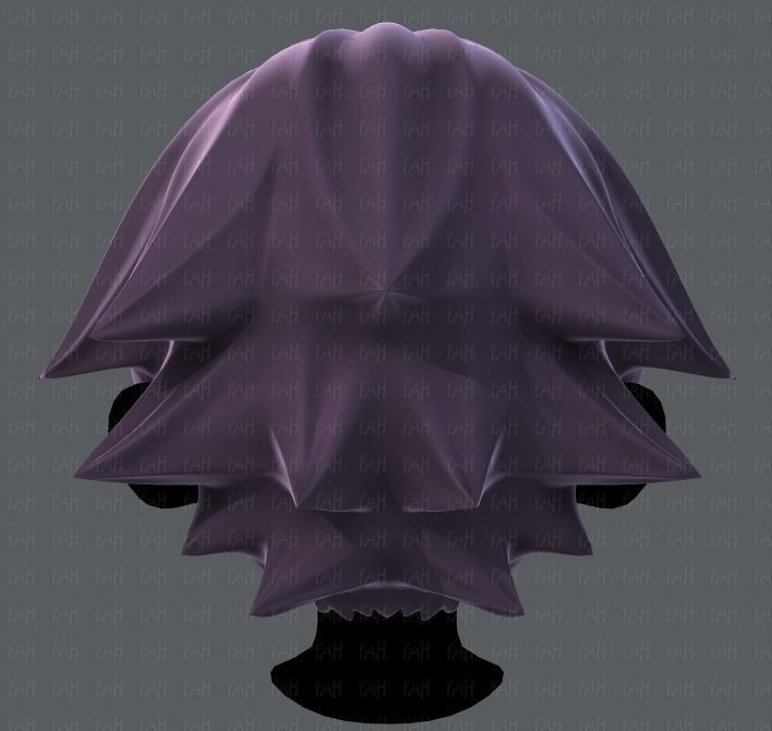 3D Hair style for boy V04 Low-poly 3D model_5