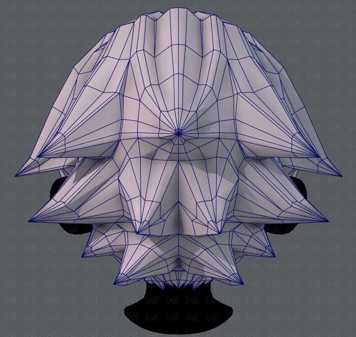 3D Hair style for boy V04 Low-poly 3D model_29