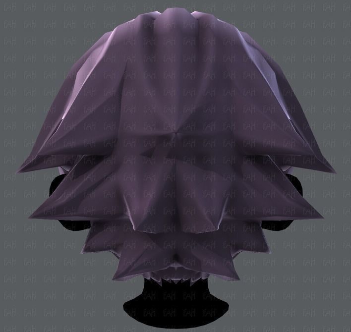 3D Hair style for boy V04 Low-poly 3D model_21