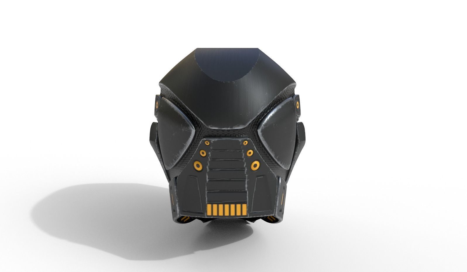 Scifi Helmet Low-poly 3D model_3