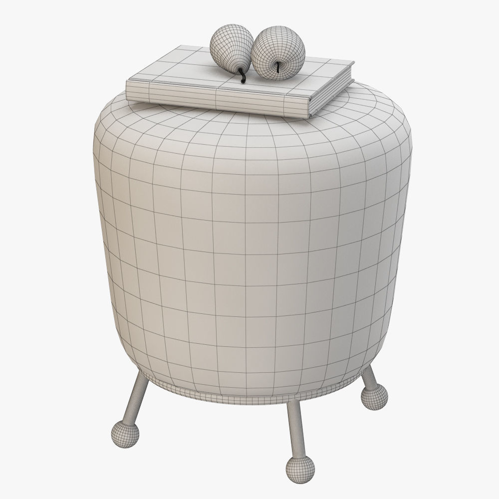 Somali Ottoman 3D model_4