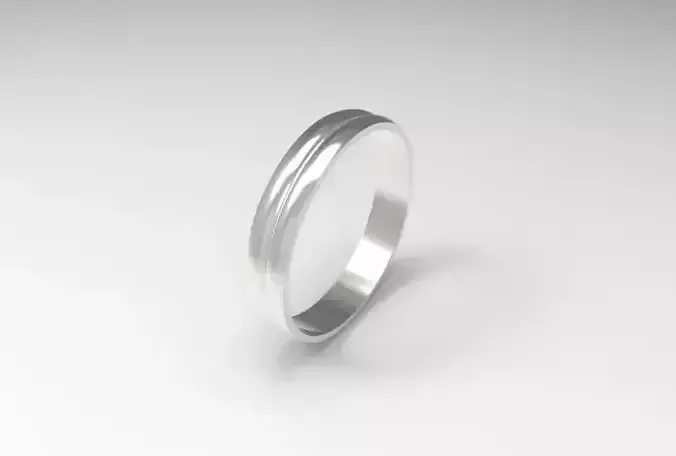 alianza oro blanco hombre