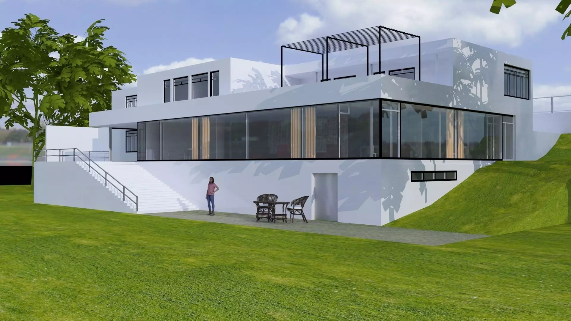 Casa Tugendhat villa 3D model_0