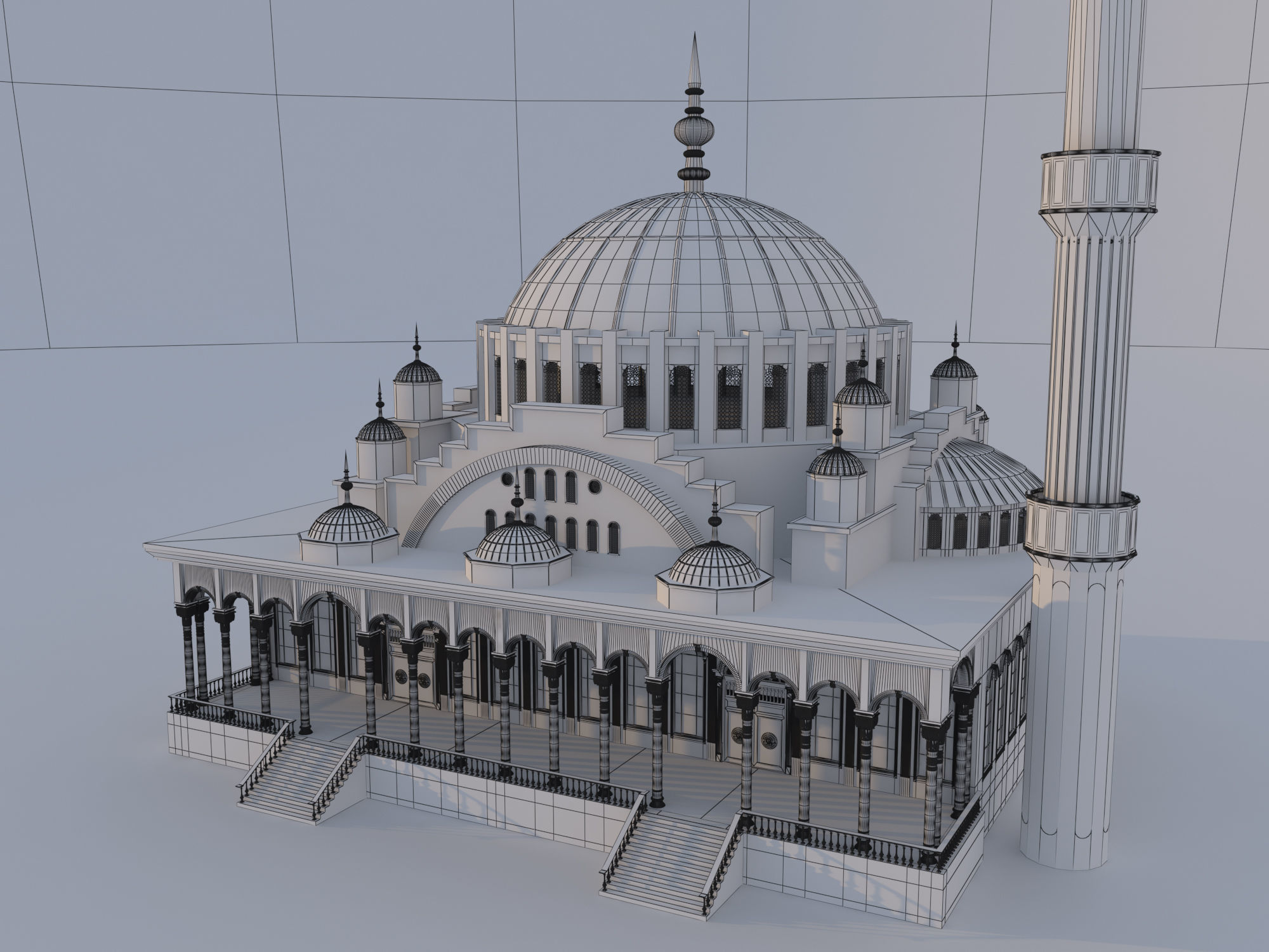 Mosque 3D model_3