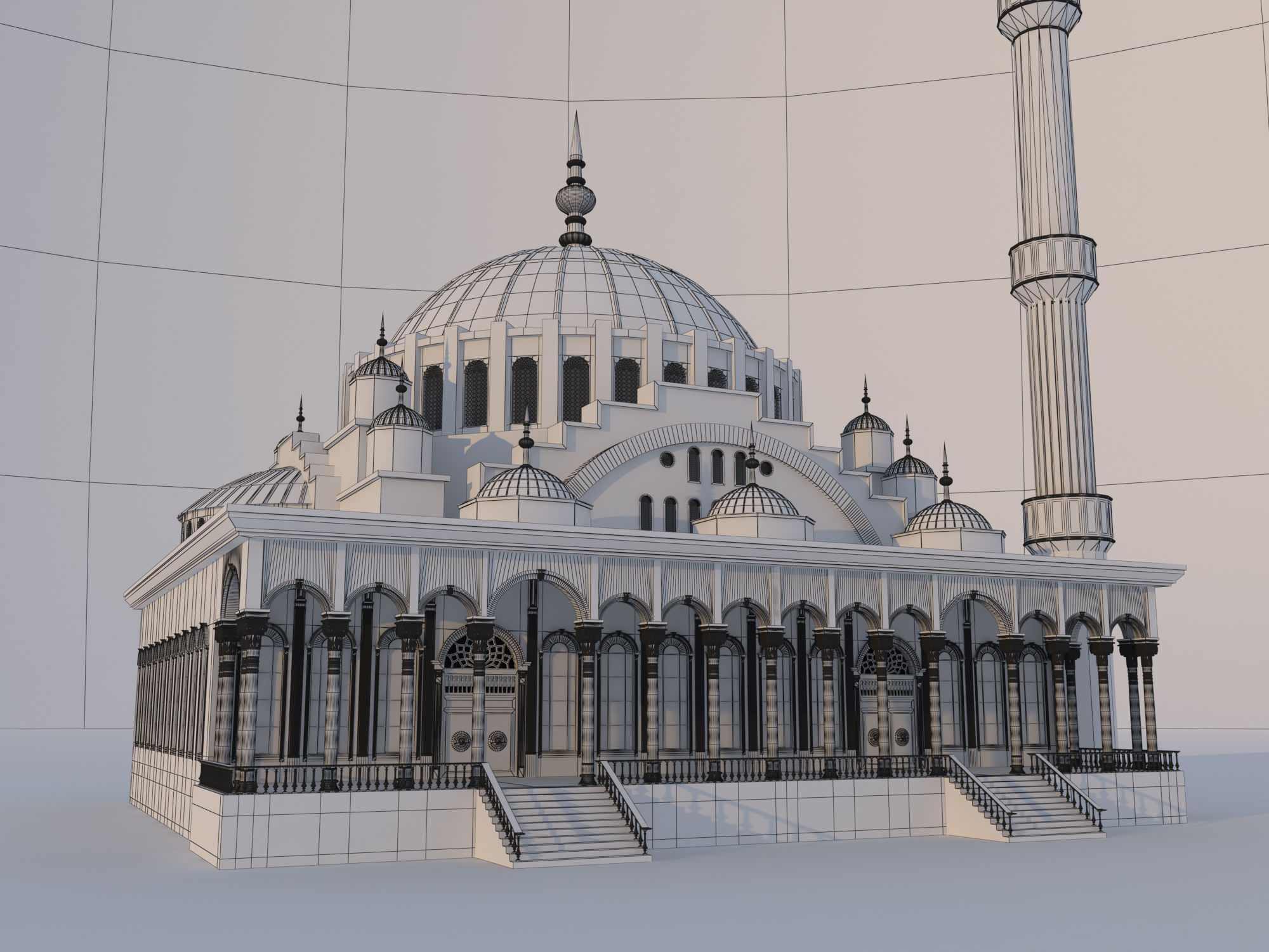 Mosque 3D model_1