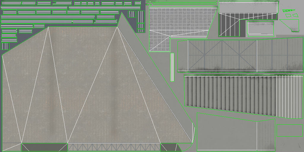 EDDH Hangar 4 Low-poly 3D model_10