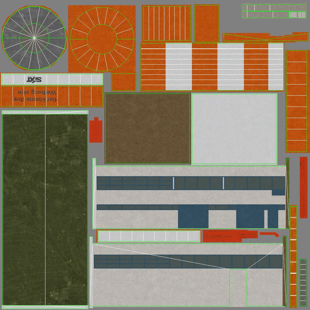 EDDH Radar Tower Low-poly 3D model_11