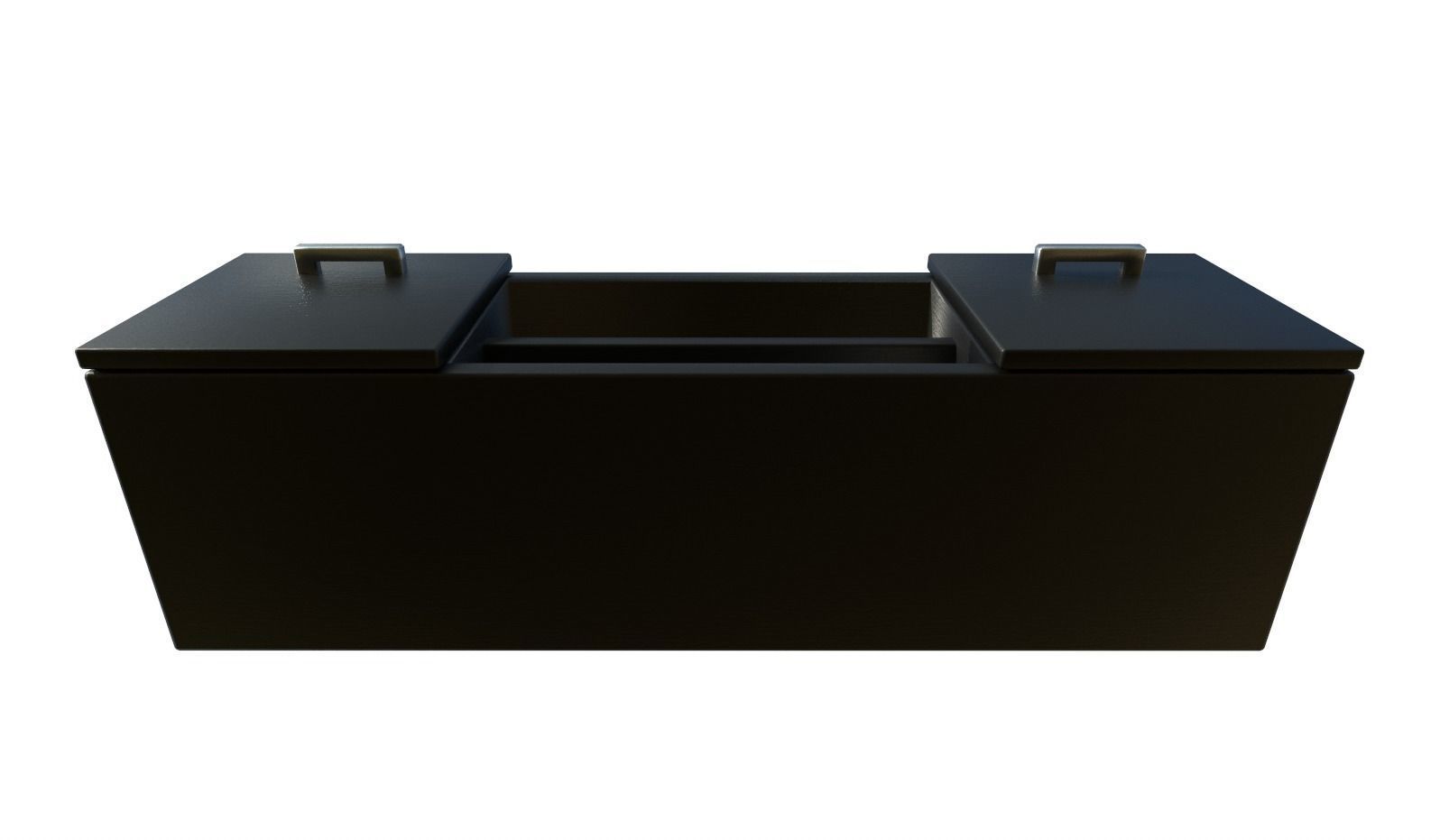 Modern TV Stand Low-poly 3D model_5