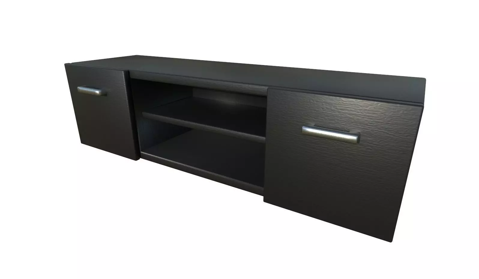 Modern TV Stand Low-poly 3D model_0