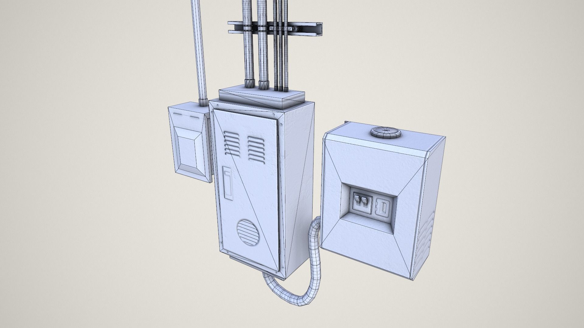 3D model Electrical Boxes VR / AR / low-poly | CGTrader