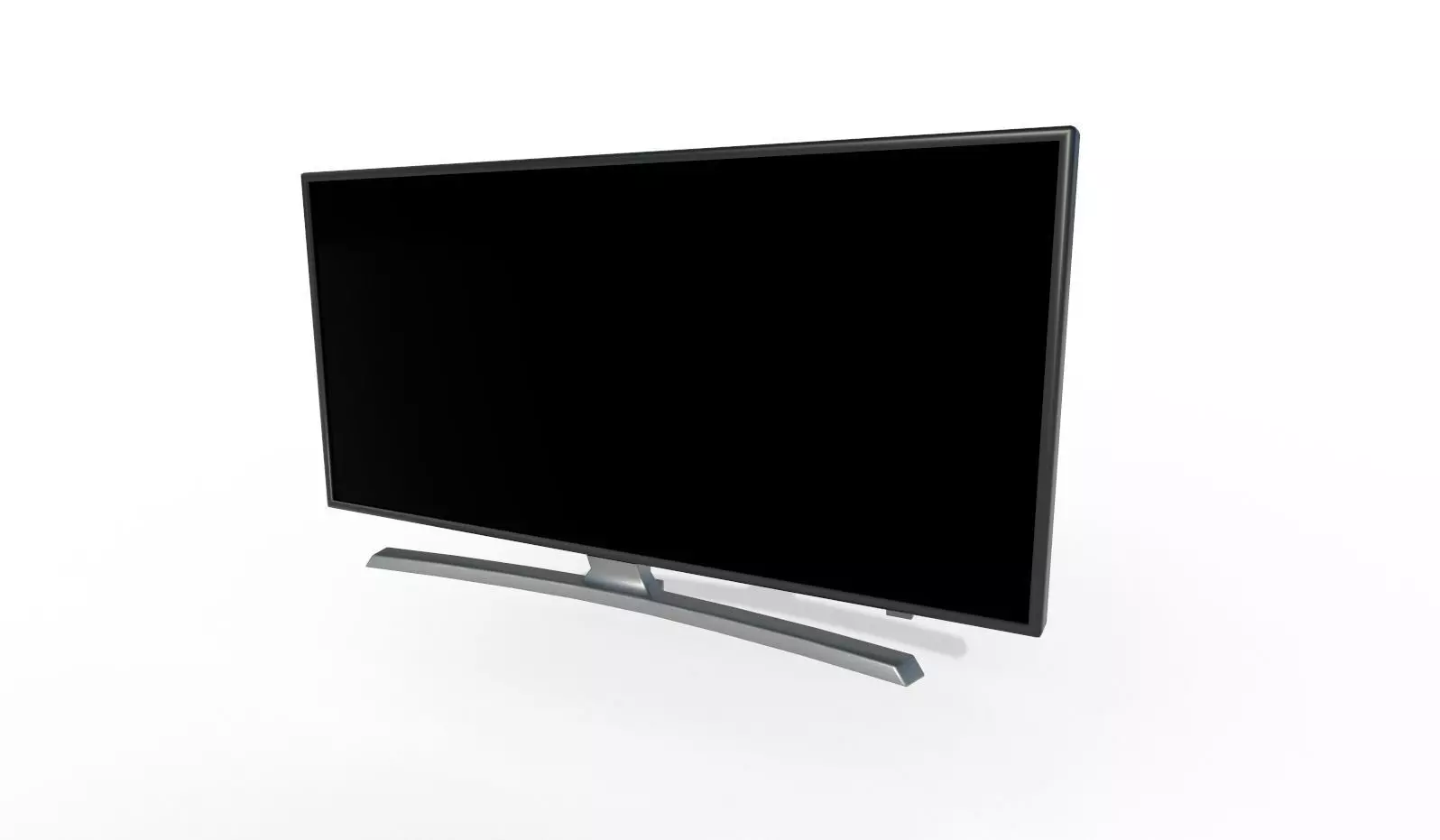 Flatscreen TV Low-poly 3D model_0