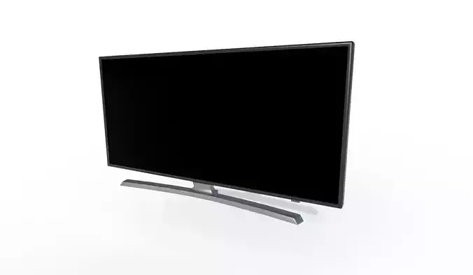 Flatscreen TV Low-poly 3D model