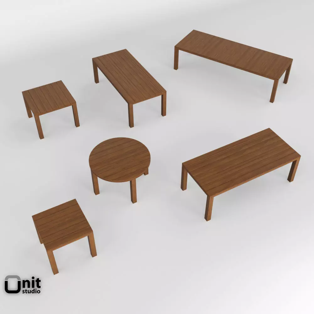Kos Table collection by Tribu  3D model_0