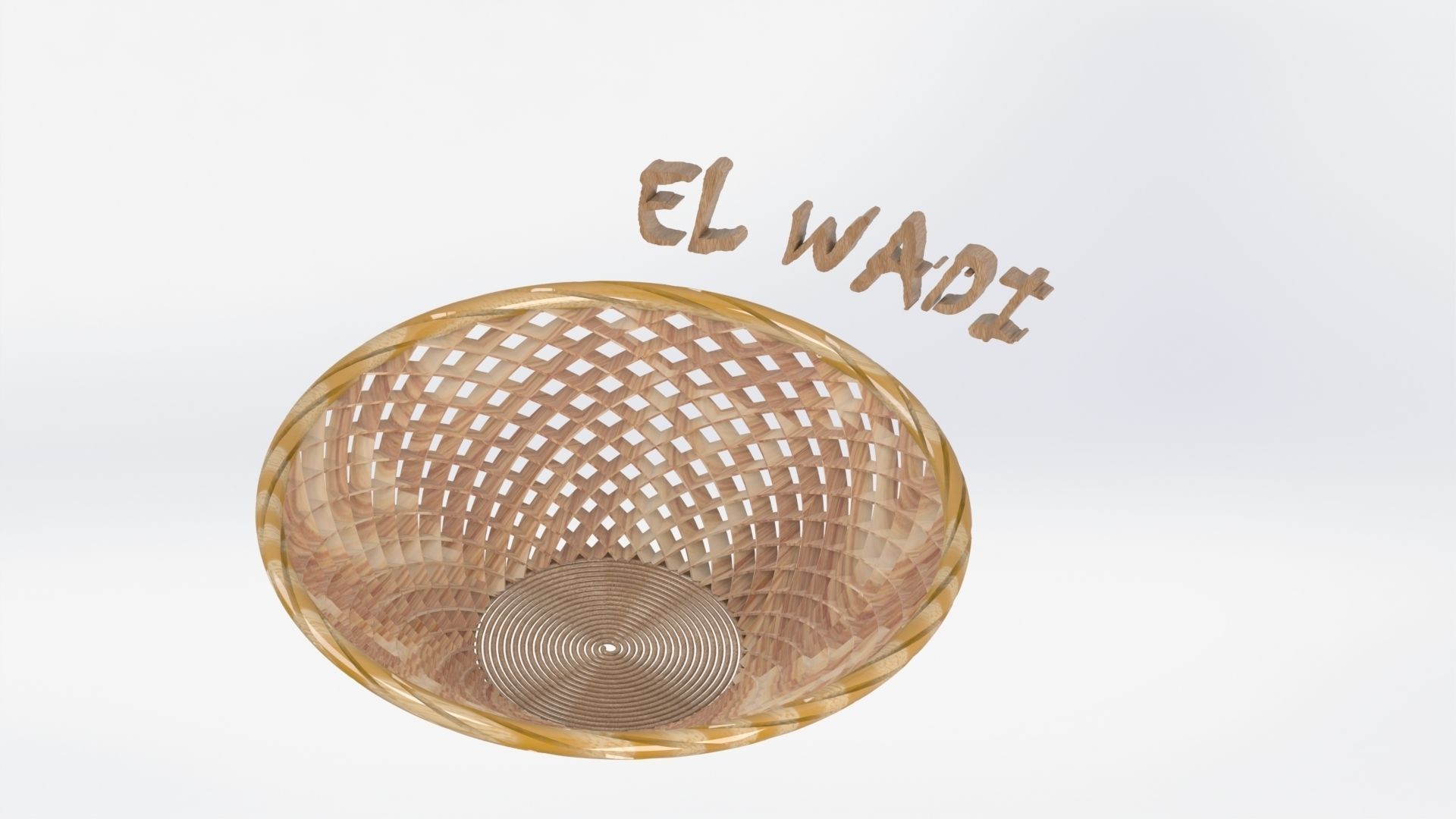 basket spiral Free 3D model_4