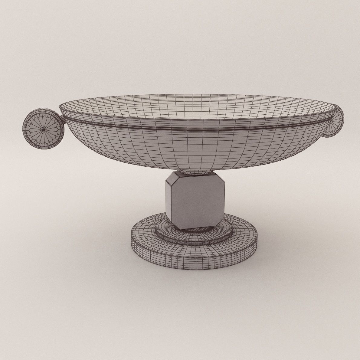 Bowl for sweet - Art Deco 1920 3D model_2