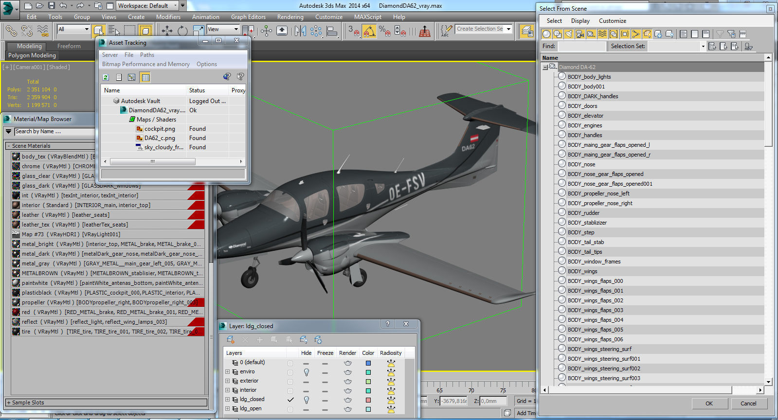 Diamond DA62 3D model_34