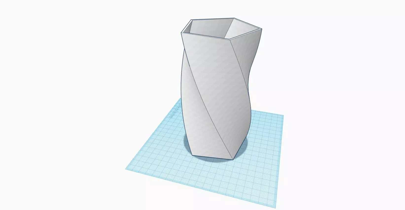 5 Edge Twisted Vase 3D print model