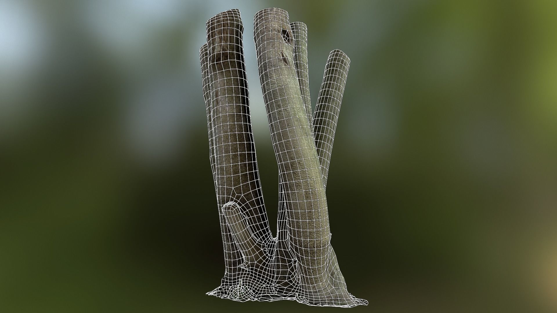 Fig tree environment low poly 3D model Low-poly 3D model_24