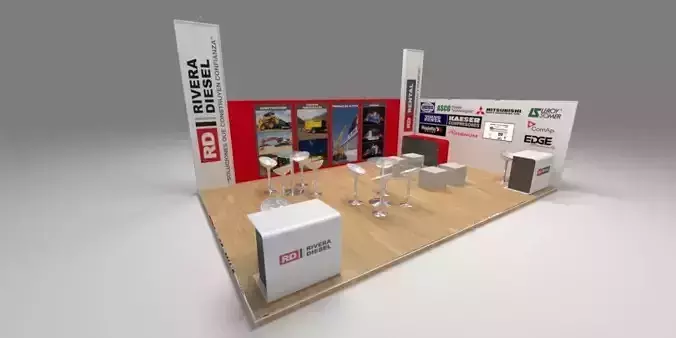 Exhibition stand 8 x 5m