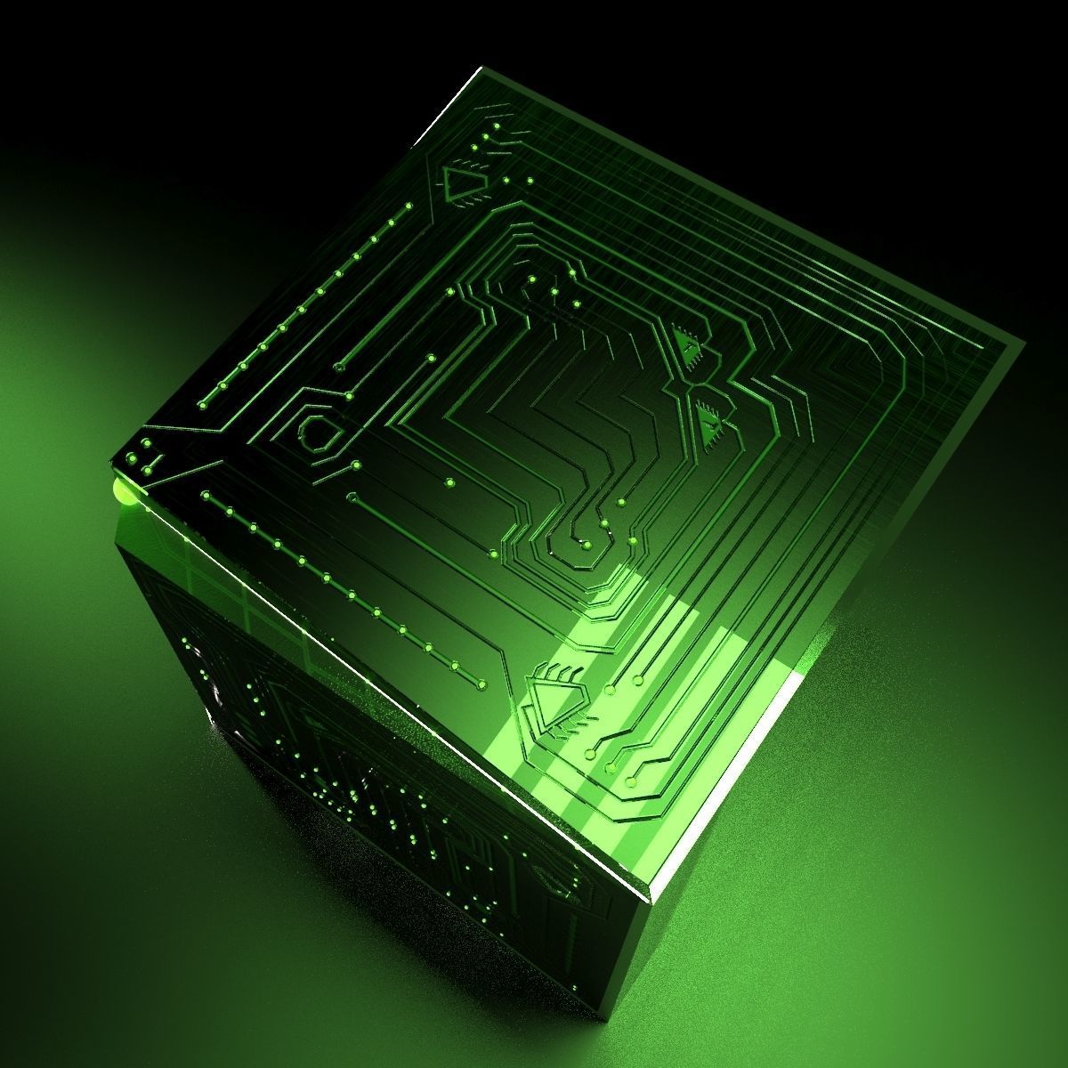 Alien Cube 3D model_1