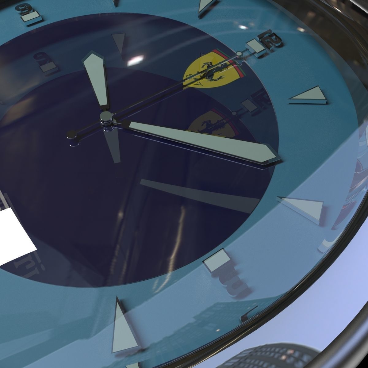 metal wrist watch 3D model_2