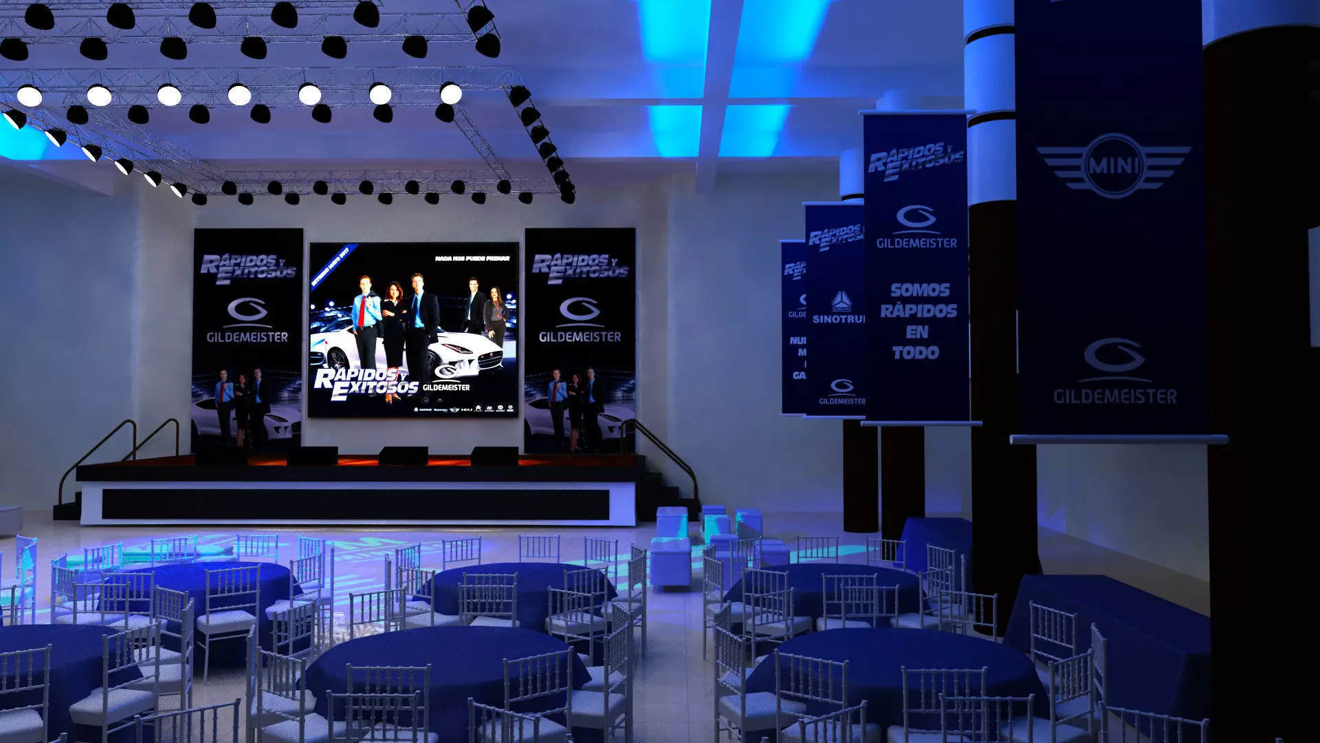Hotel Event  3D model_0