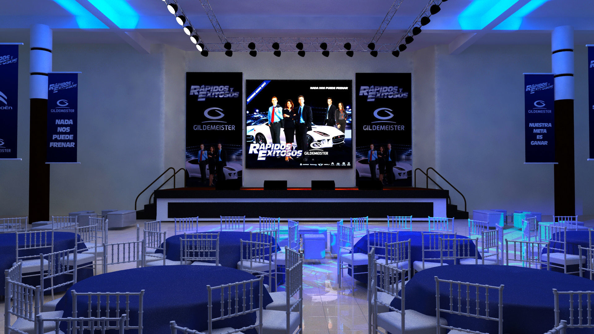 Hotel Event  3D model_1