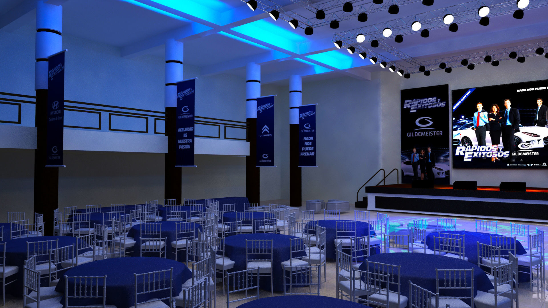 Hotel Event  3D model_3