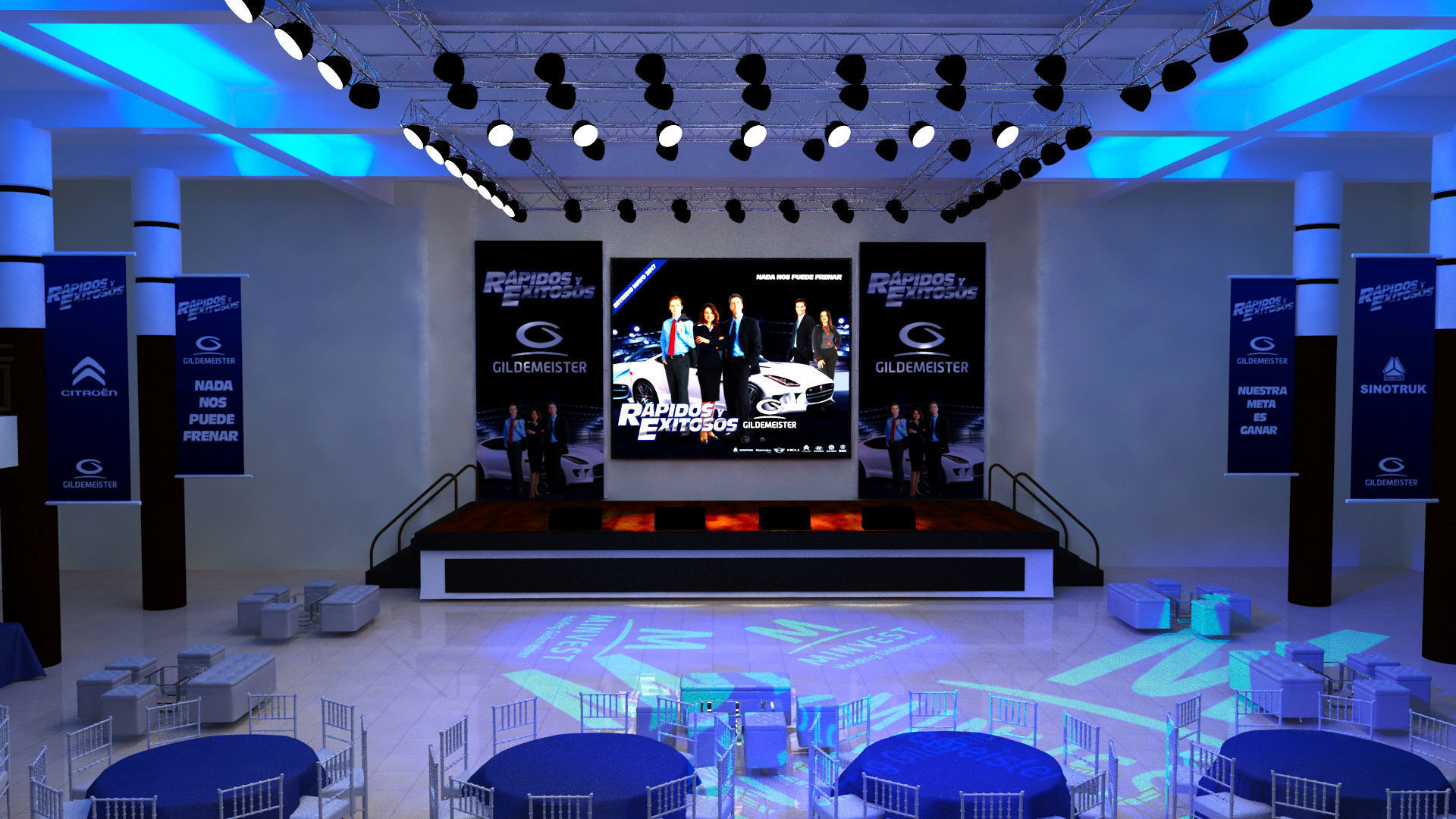 Hotel Event  3D model_4