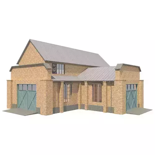 Warehouse 2 brick house with two garages