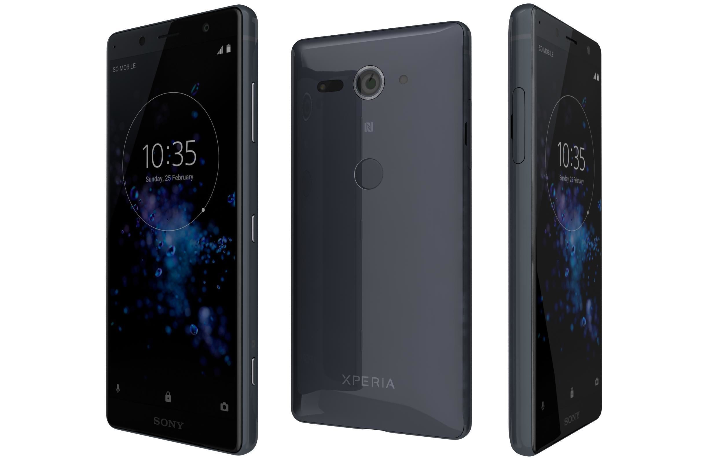 Sony Xperia XZ2 Compact All Colors 3D model_2