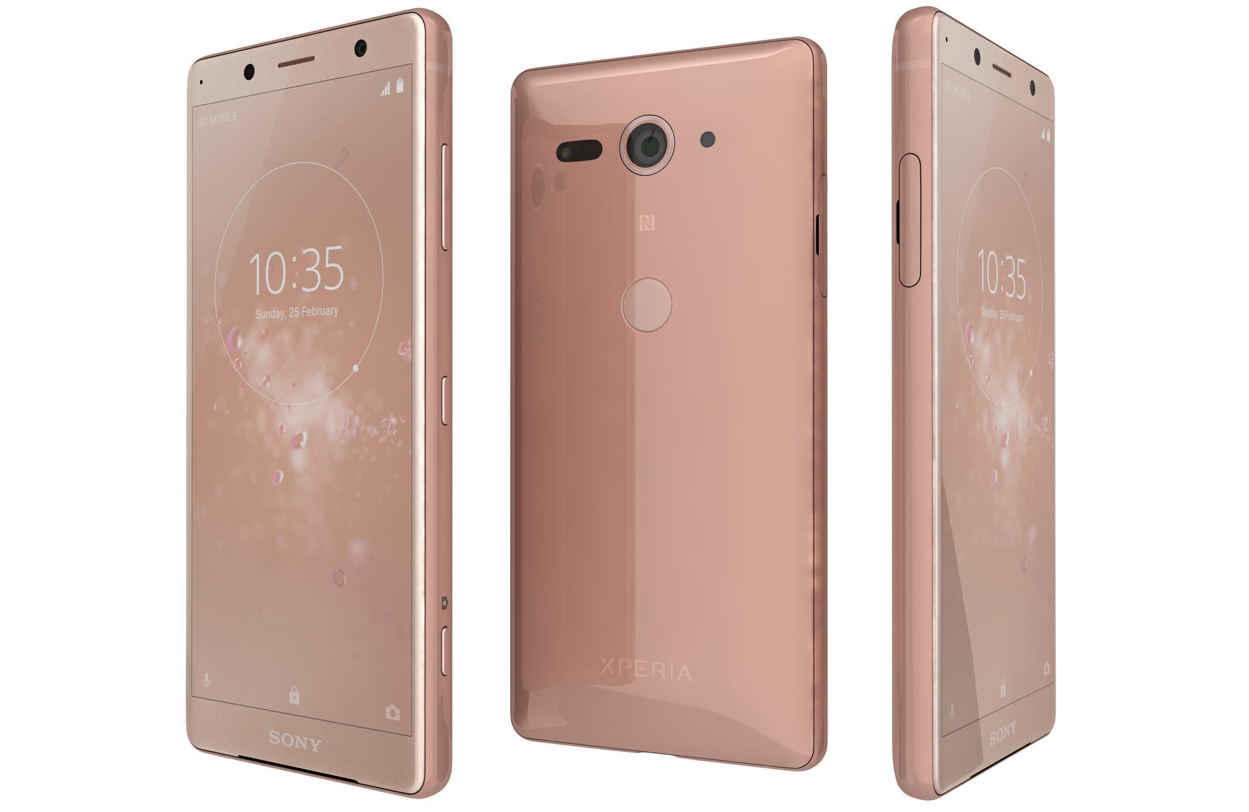 Sony Xperia XZ2 Compact All Colors 3D model_4
