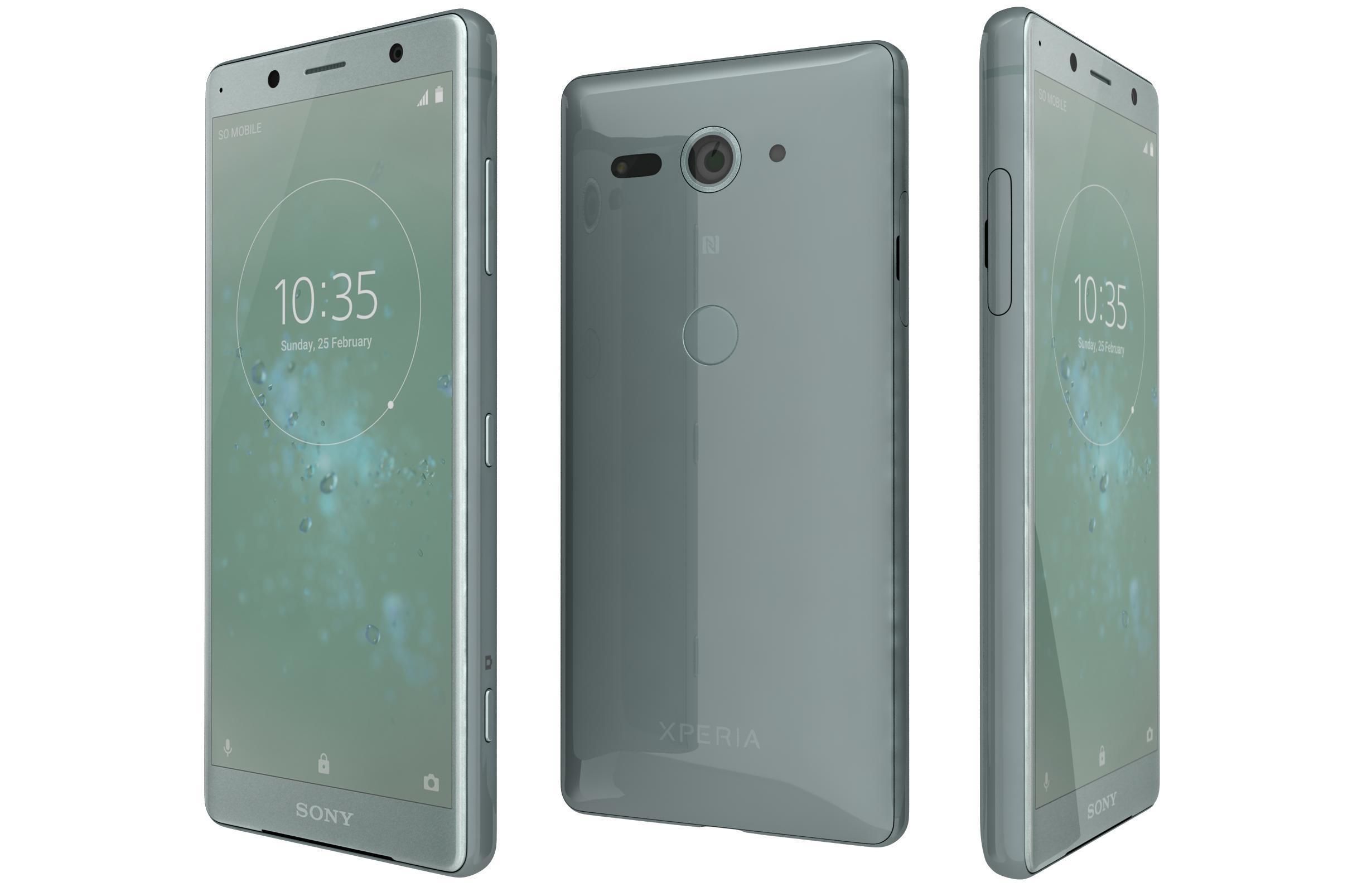 Sony Xperia XZ2 Compact All Colors 3D model_1