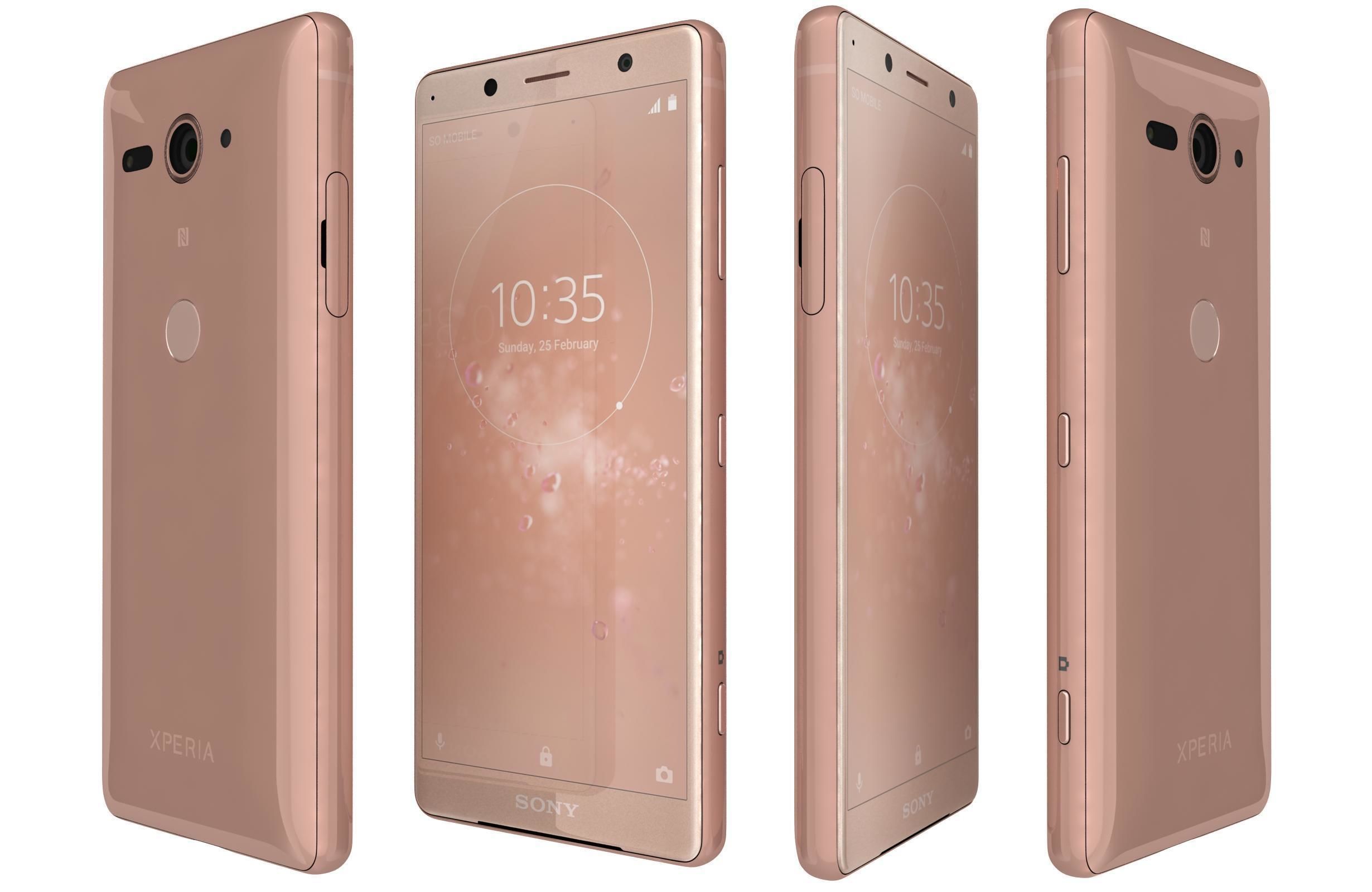 Sony Xperia XZ2 Compact All Colors 3D model_8