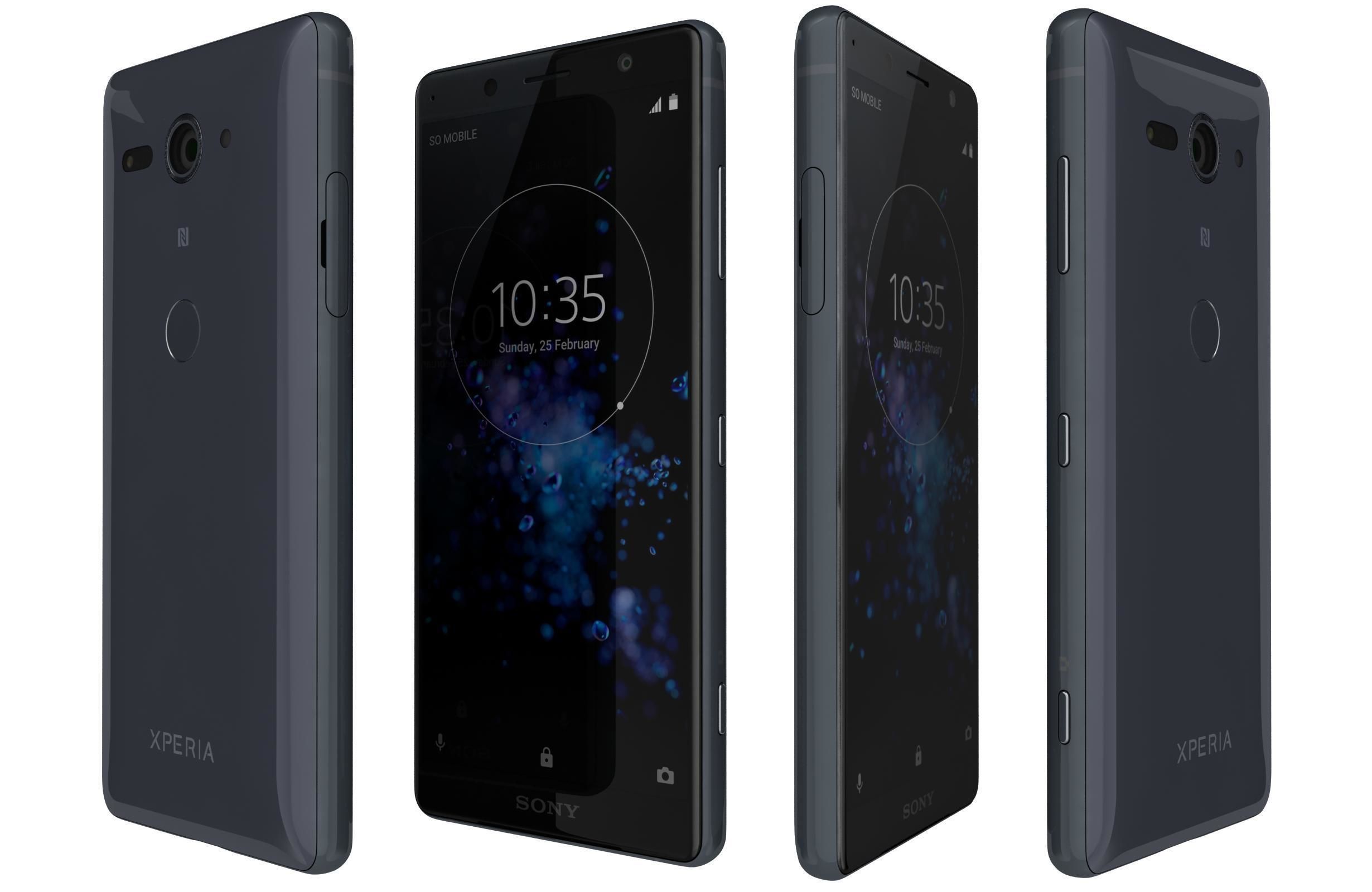 Sony Xperia XZ2 Compact All Colors 3D model_5