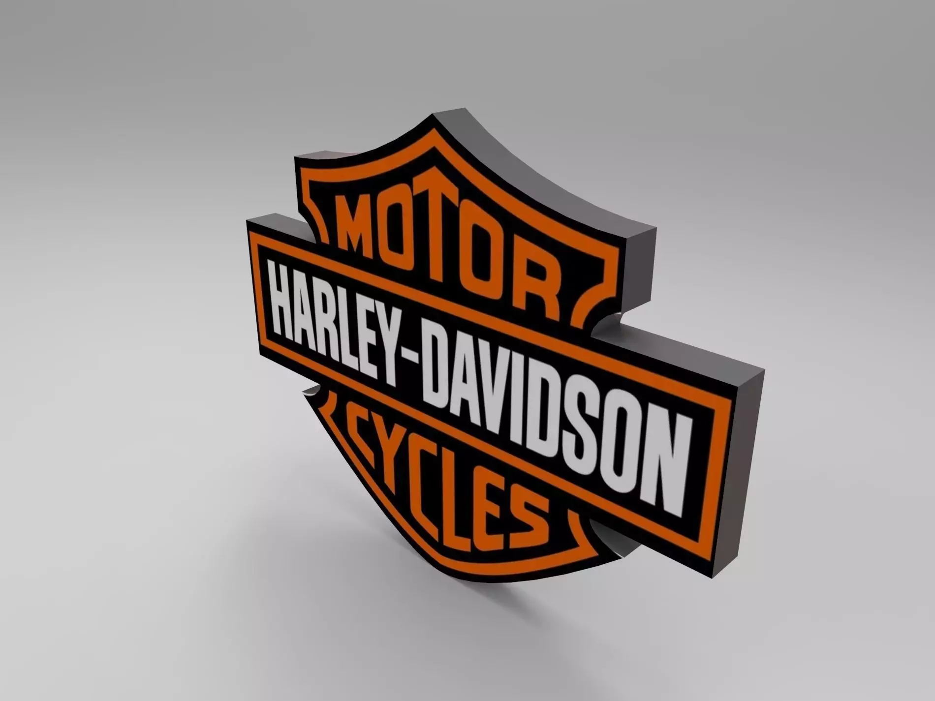 Harley logo Free 3D model_0