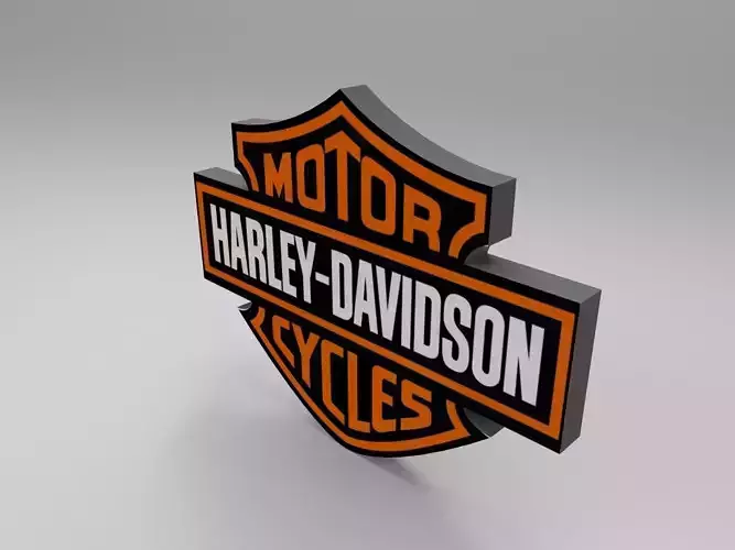 Harley logo Free 3D model