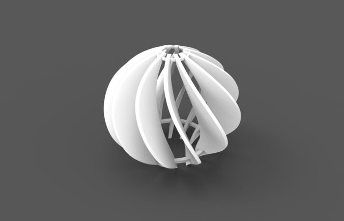 Suspension Light Lamp 3D print model
