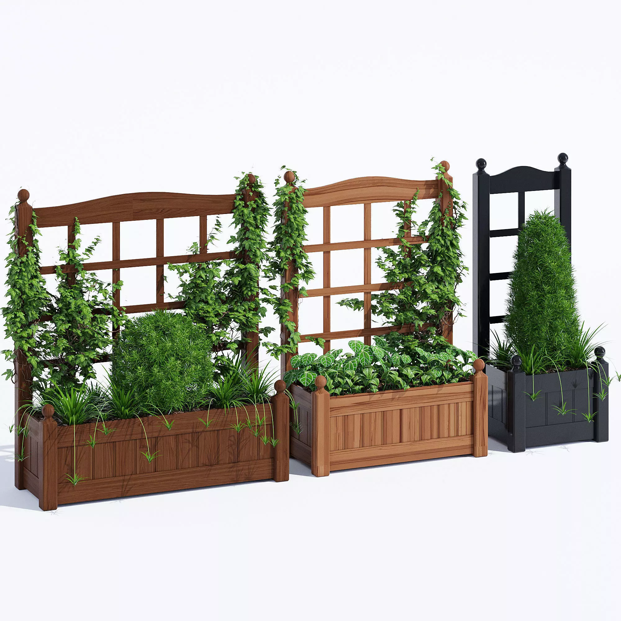 Stain classic planter 3D model