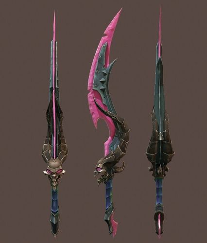 Game sword  Low-poly 3D model
