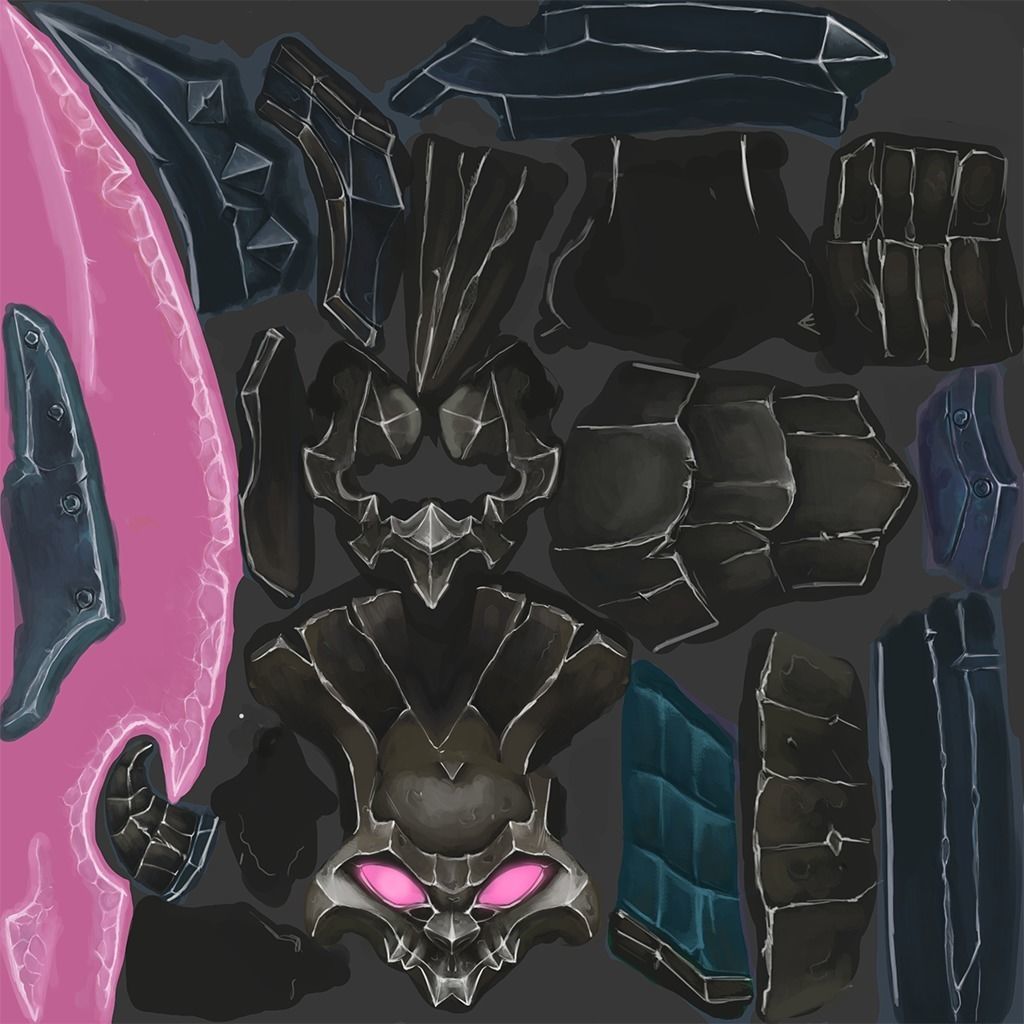 Game sword  Low-poly 3D model_2